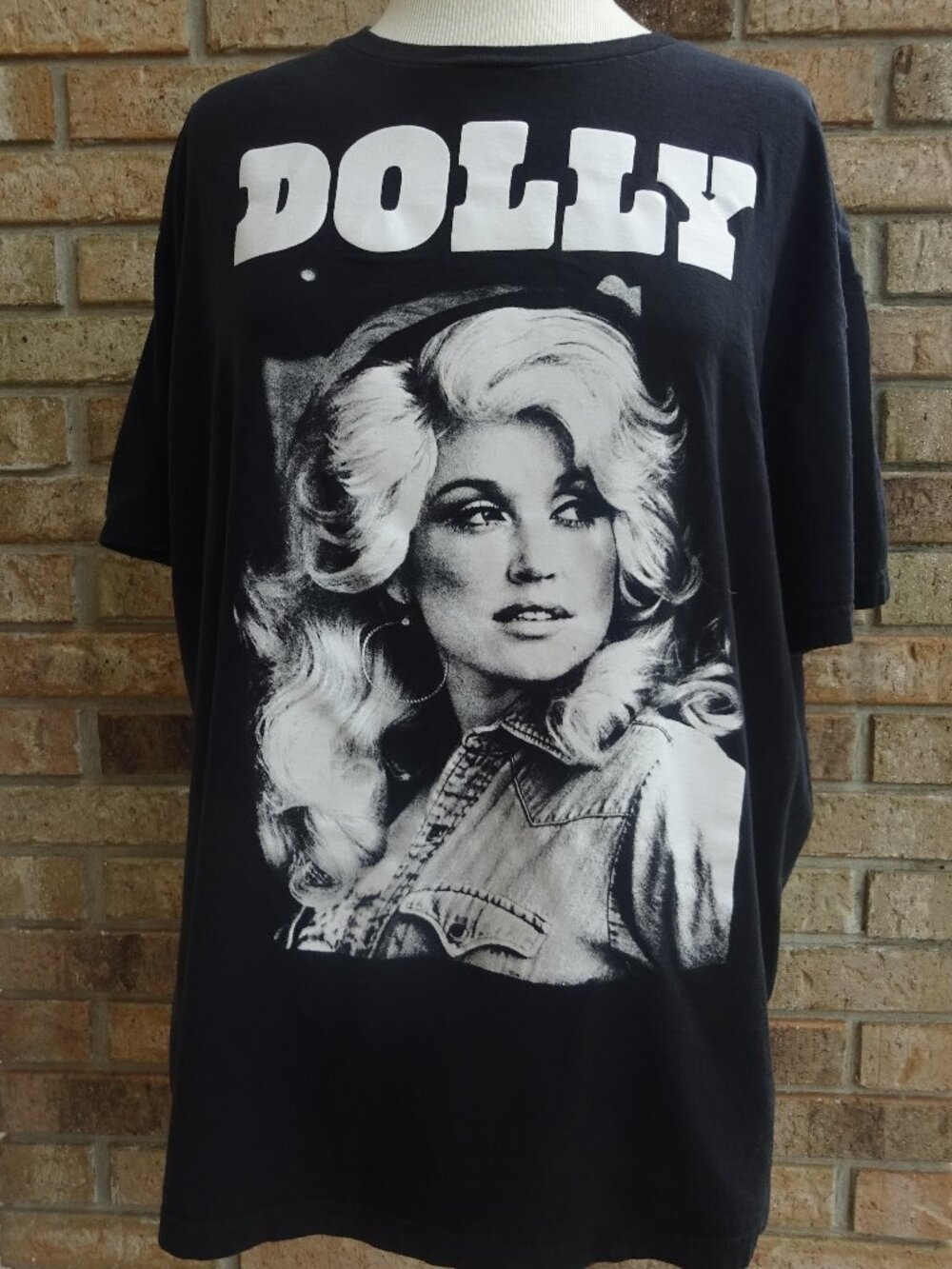 Dolly Parton Black Graphic T-Shirt - Size XL